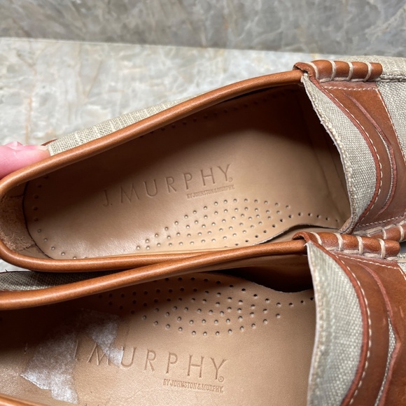 Vintage Johnson & Murphy Canvas and Leather Loafer Size 8 main image 5